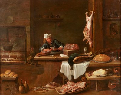 Küche eines niederländischen Herrenhauses von David Teniers the Younger